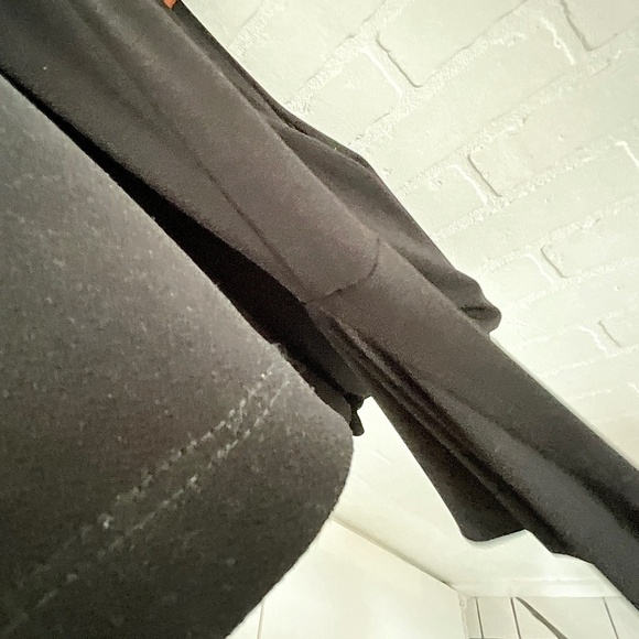 Karen Kane Maxi Jumpsuit Black Wide leg Draped surplice lined top Stretched Sz S - Picture 14 of 16